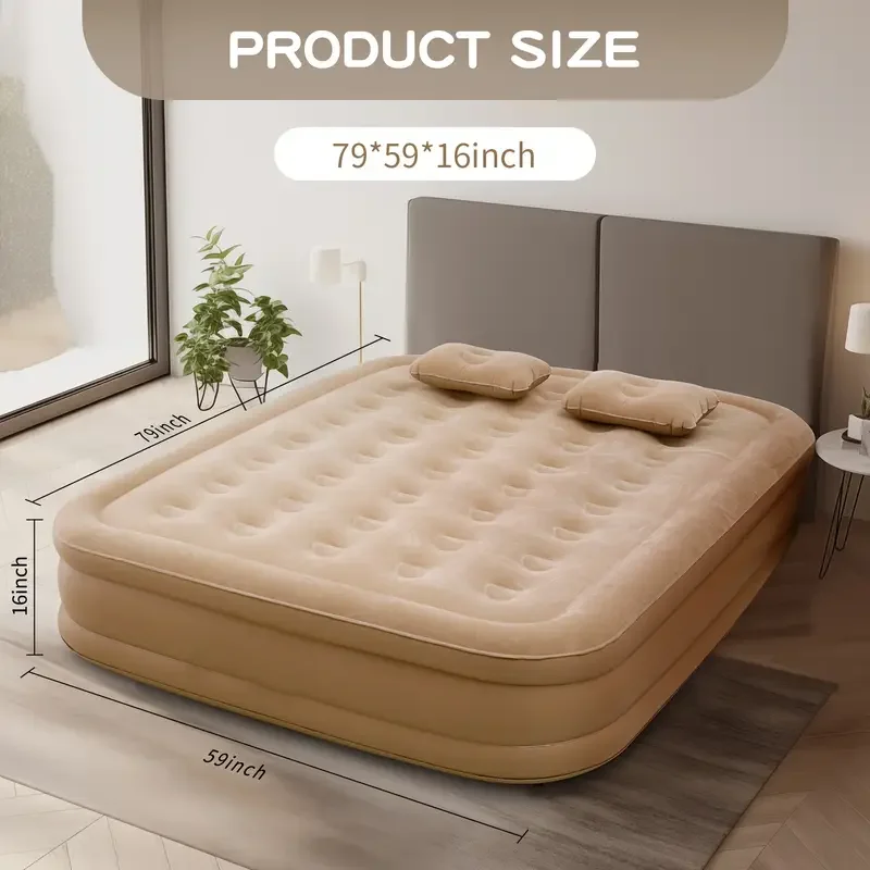 Outdoor Furniture Luxury - Colchón Inflable de PVC para Interiores,