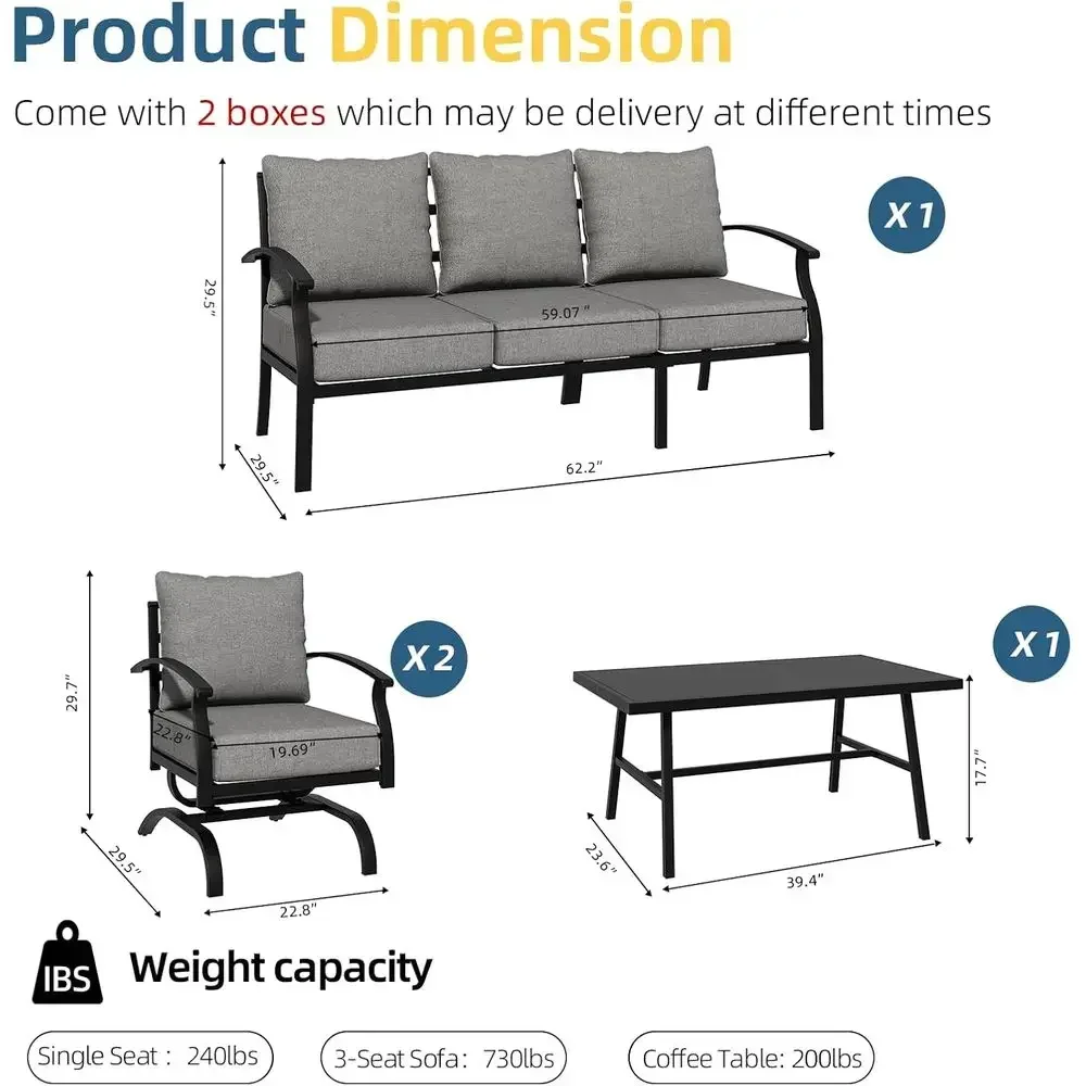 Conjunto de muebles de metal p - Outdoor Furniture Metal Chairs reseña y precio