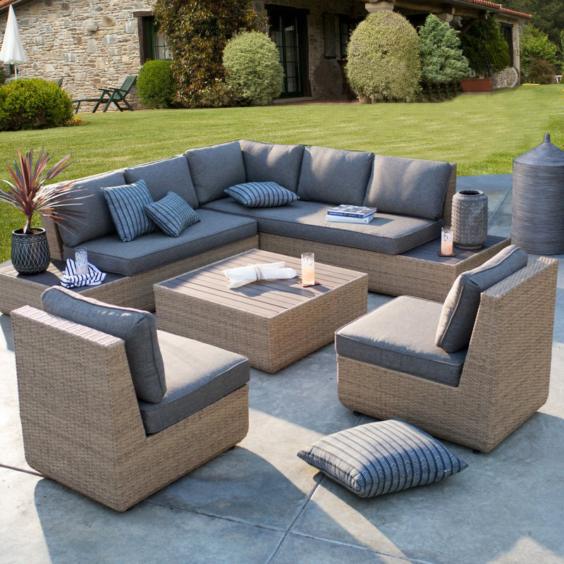 Sofá de Exterior para Patio, J - Outdoor Furniture Metal Chairs reseña y precio